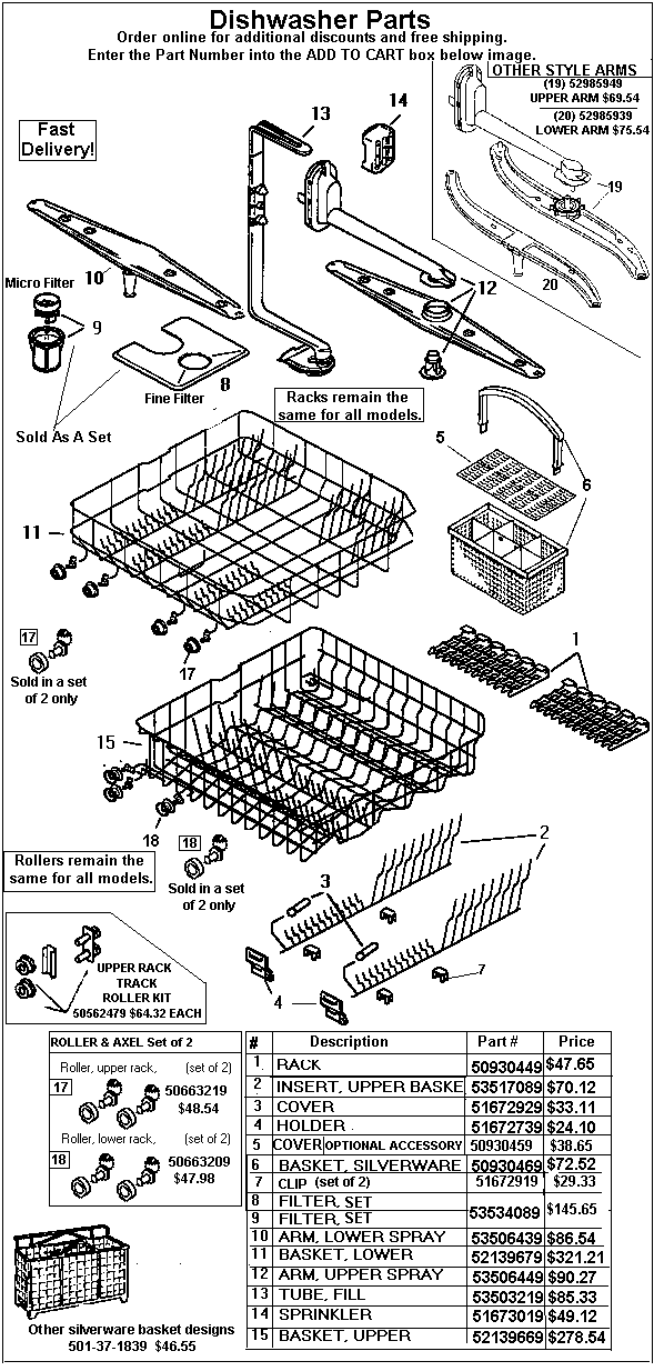 - HOW TO ORDER - Use the part number shown in the image by entering into the add to cart box below and receive $2 off and free shipping. Order 4 items and receive $10 off!