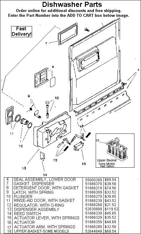 - HOW TO ORDER - Use the part number shown in the image by entering into the add to cart box below and receive $2 off and free shipping. Order 4 items and receive $10 off!