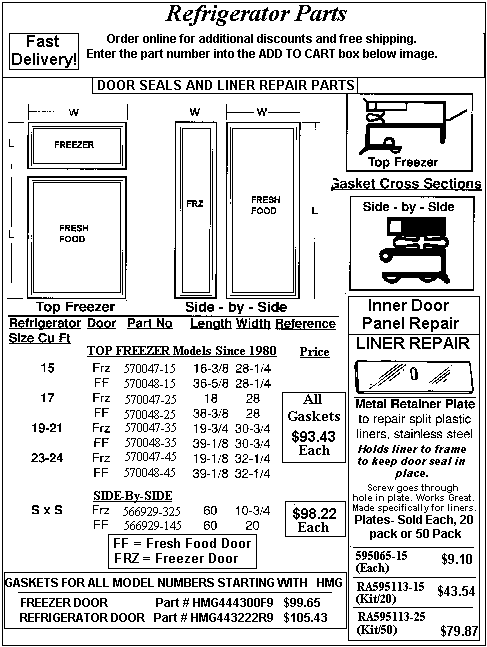 - HOW TO ORDER - Use the part number shown in the image by entering into the add to cart box below and receive $2 off and free shipping. Order 4 items and receive $10 off!