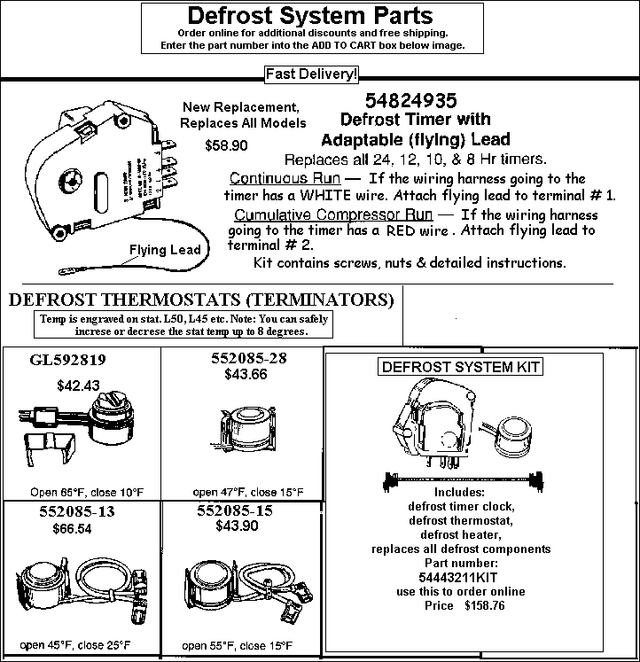 - HOW TO ORDER - Use the part number shown in the image by entering into the add to cart box below and receive $2 off and free shipping. Order 4 items and receive $10 off!