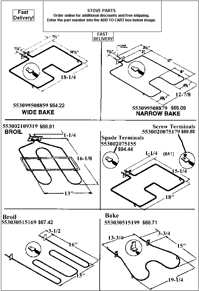 - HOW TO ORDER - Use the part number shown in the image by entering into the add to cart box below and receive $2 off and free shipping. Order 4 items and receive $10 off!