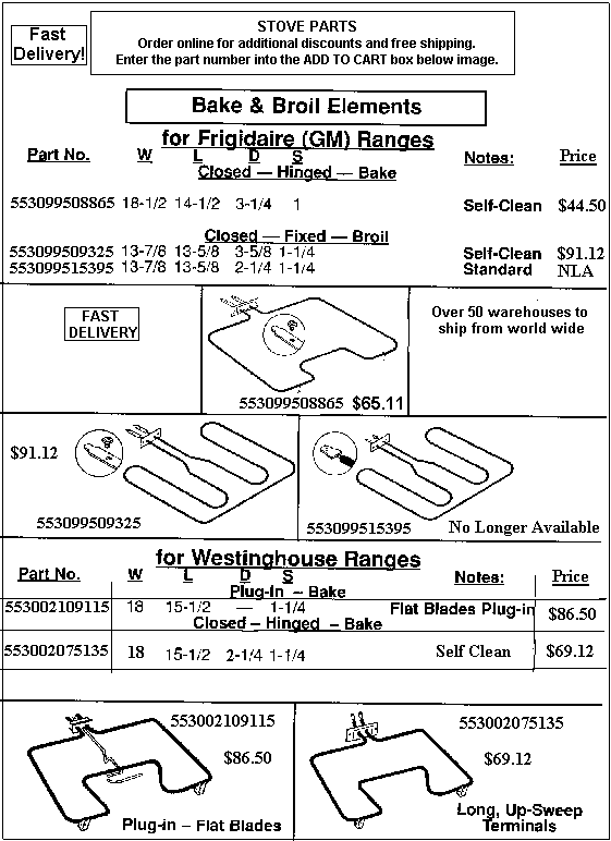- HOW TO ORDER - Use the part number shown in the image by entering into the add to cart box below and receive $2 off and free shipping. Order 4 items and receive $10 off!
