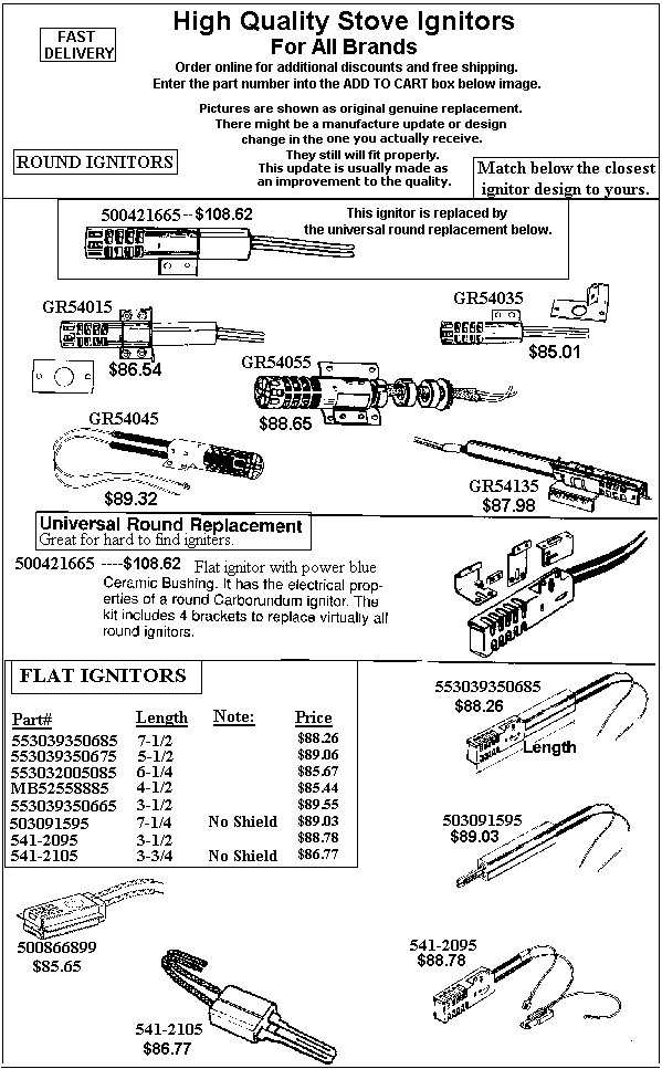 - HOW TO ORDER - Use the part number shown in the image by entering into the add to cart box below and receive $2 off and free shipping. Order 4 items and receive $10 off!