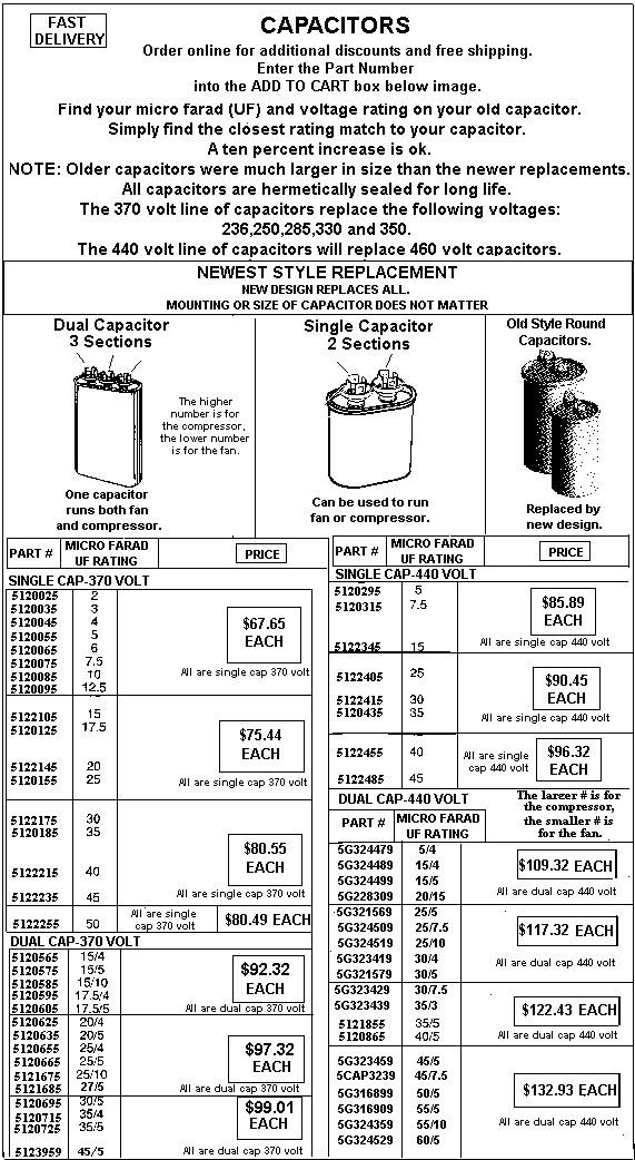 COLEMAN capacitor,COLEMAN dual capacitor,COLEMAN fan capacitor, COLEMAN condensing unit part,COLEMAN condensor motor,COLEMAN a/c part, COLEMAN repair part,COLEMAN do it your self part.